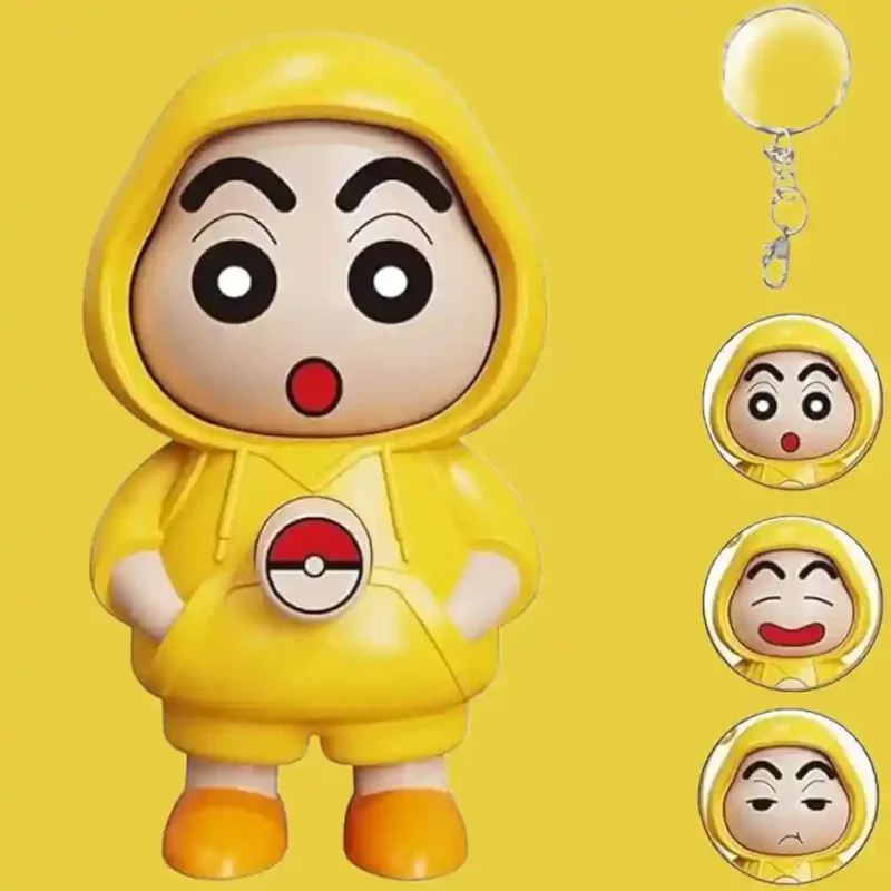 shinchain face changing keychain
