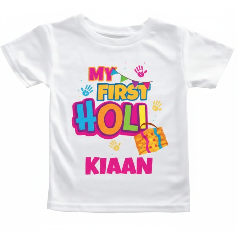 My First Holi Baby T-Shirt | New Born Holi Special