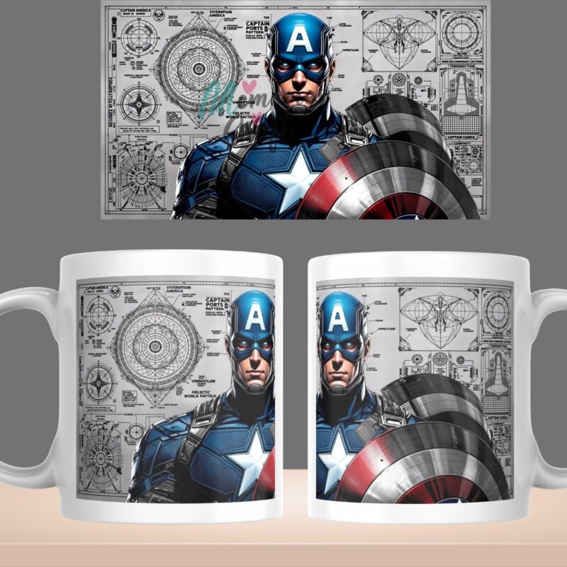 Captain America Printed Coffee Mug