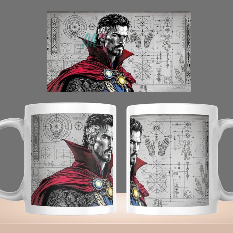 Doctor Strange Sorcerer Supreme Printed Coffee Mug (11oz) - Premium Marvel Mystic Ceramic Mug