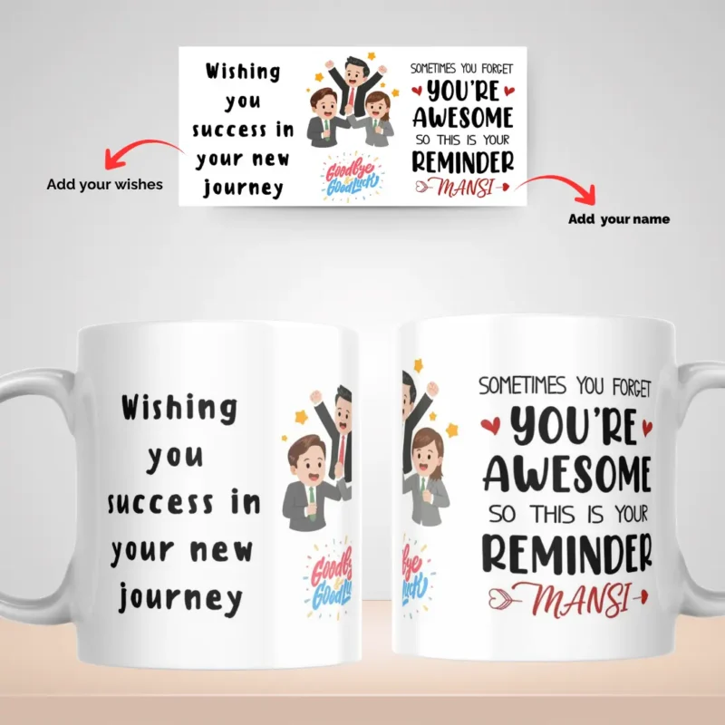 Personalized Office Farewell Photo Mug